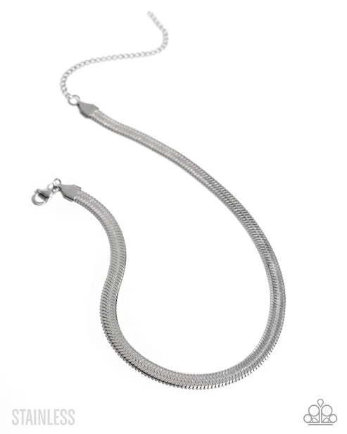 Herringbone Haute - Silver