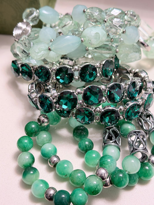 Shades of Green Display pieces